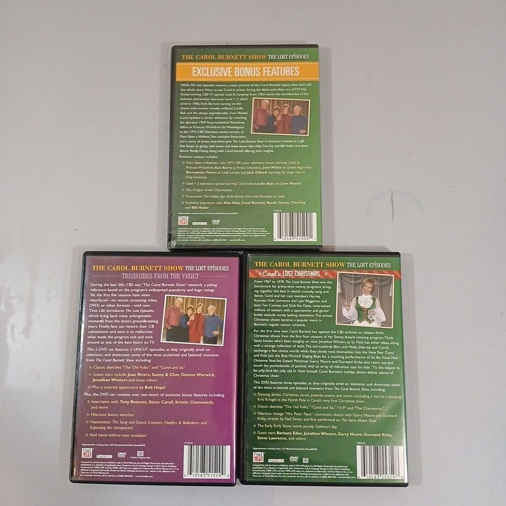 The Carol Burnett Show The Lost Episodes Collector's Edition DVD Lot + Bonus - Picture 7 of 7